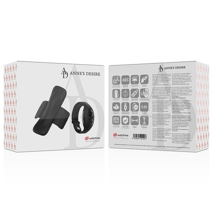 ANNE'S DESIRE Panty Pleasure Secret com Tecnologia WATCHME Preto, vibrador de calcinha discreto para prazer íntimo.