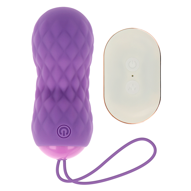 Ovo Vibratório OHMAMA de Controle Remoto com 7 Modos de Oscilação, mostrando seu design compacto e discreto.