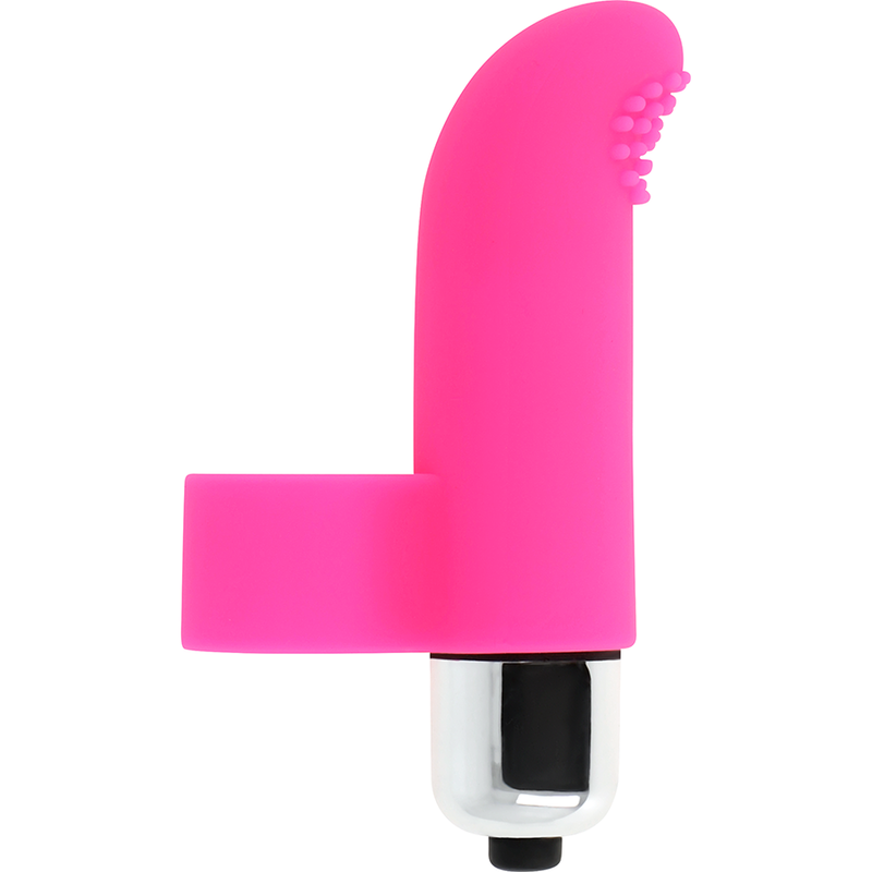 Imagem do OHMAMA Dedal Vibrante Texturado 8 cm, mostrando o seu design ergonómico e textura suave.