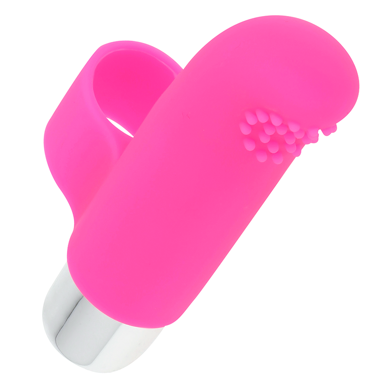 Imagem do OHMAMA Dedal Vibrante Texturado 8 cm, mostrando o seu design ergonómico e textura suave.