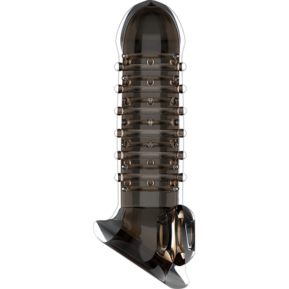VIRILXL Extensão e Bainha para Pénis V15 Preta com textura e design ergonómico