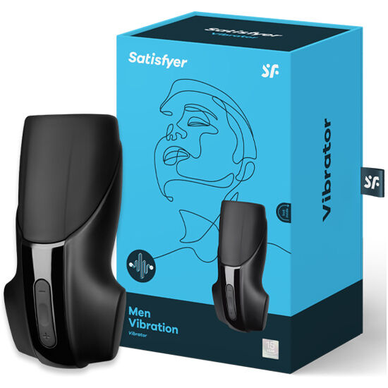 Imagem do Satisfyer Men Vibration, um estimulador masculino com 11 programas de vibração.