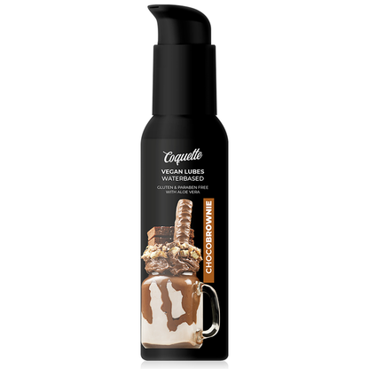 COQUETTE CHIC DESIRE Lubrificante Premium Vegan Chocobrownie 100ml com embalagem discreta.
