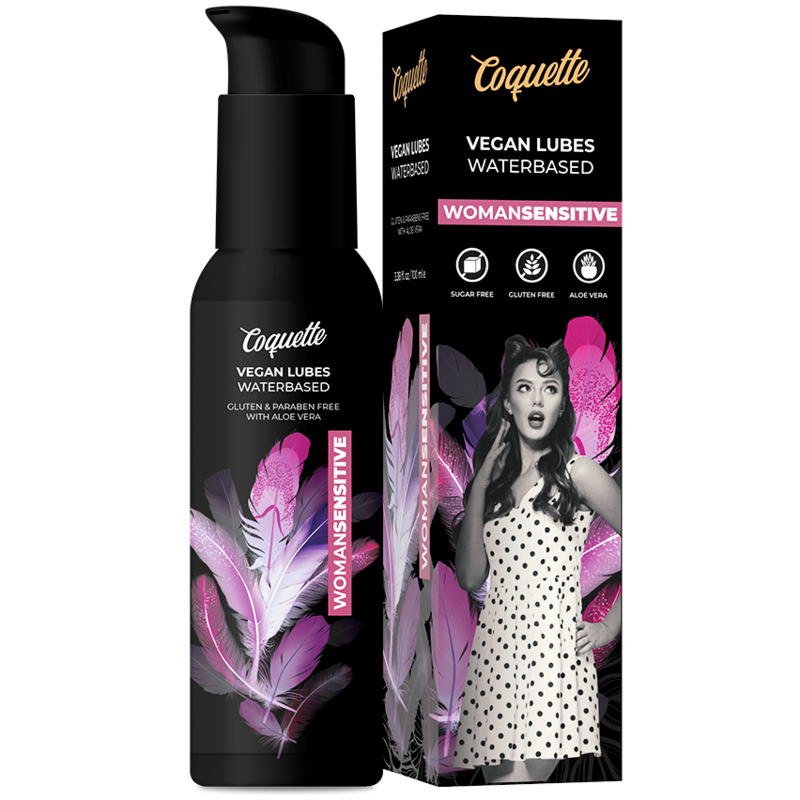 Lubrificante íntimo COQUETTE CHIC DESIRE 100ml para mulheres, vegano e sensível, com Aloe Vera.