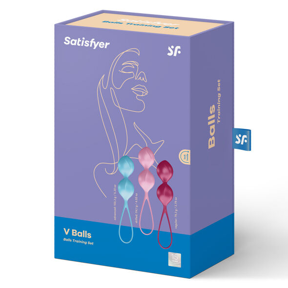 Satisfyer Loveballs Conjunto de Treino 2 para fortalecimento do pavimento pélvico