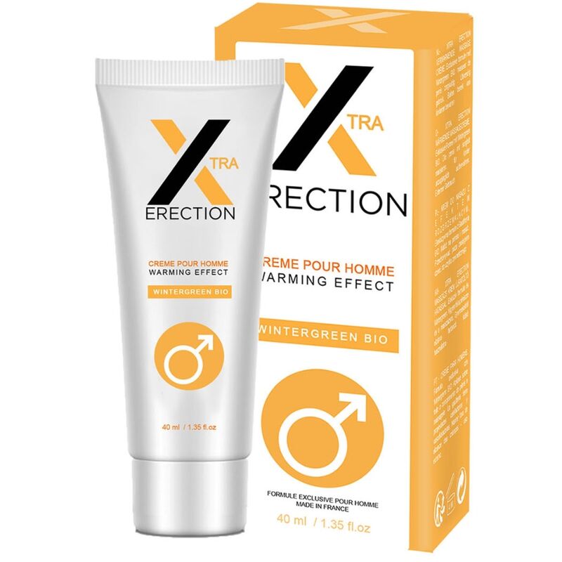 RUF - X Creme de Ereção Efeito Calor 40 ML, embalagem do produto.