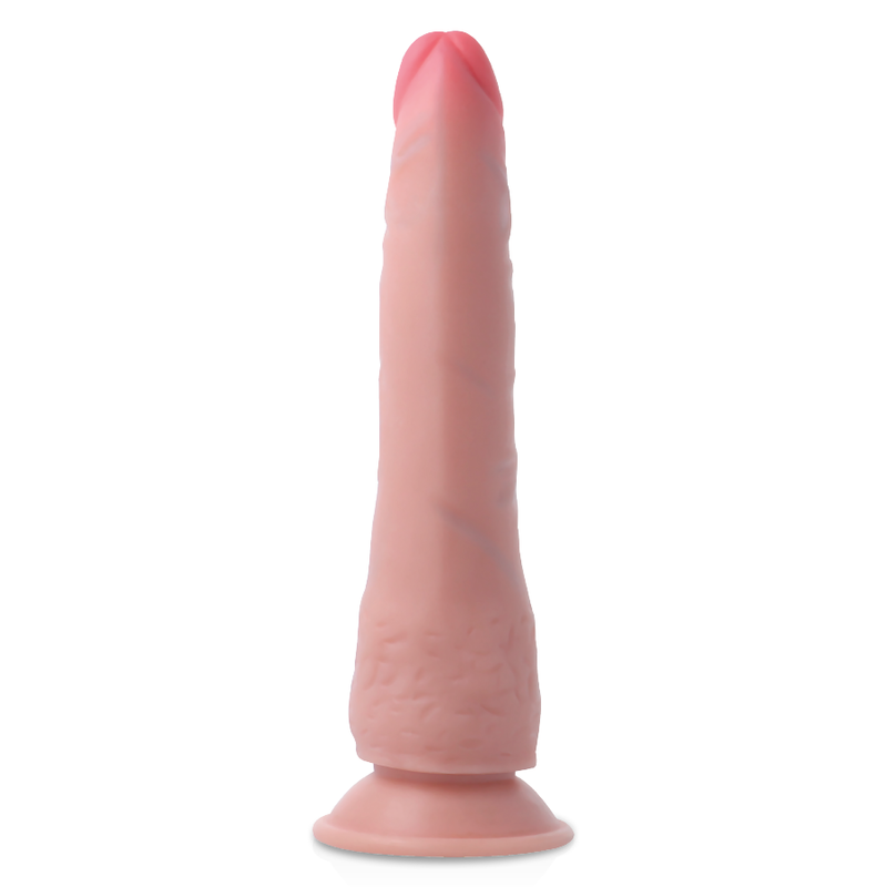 ROCKARMY Arnês com Dildo Realista Dupla Densidade, mostrando o dildo e o arnês de couro PU.
