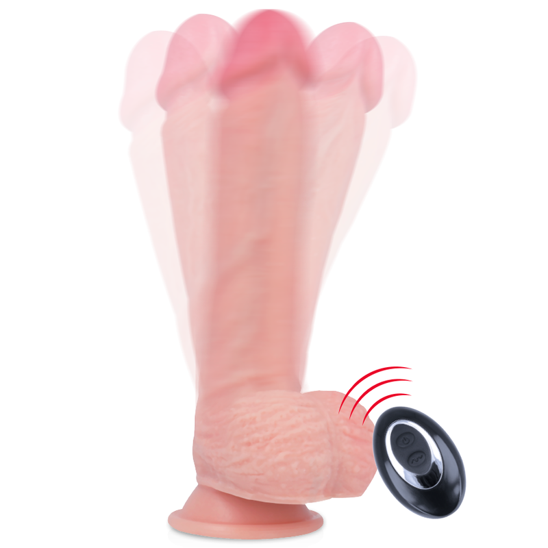 Detalhe do Vibrador ROCKARMY Apache de Silicone Líquido com Controle Remoto e Arnês