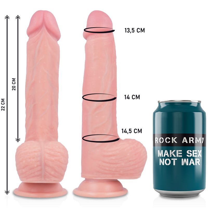 ROCKARMY Arnês com Vibrador Rotador Hawk, mostrando design realista e o arnês de couro PU.