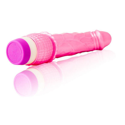 BAILE Vibrador Waves of Pleasure 23 CM Rosa, mostrando o seu design realista e textura suave para prazer intenso.