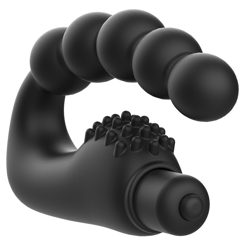 Close-up of the ADDICTED TOYS Estimulador de Próstata Vibratório em Silicone Flexível, showcasing its ergonomic design and smooth texture.