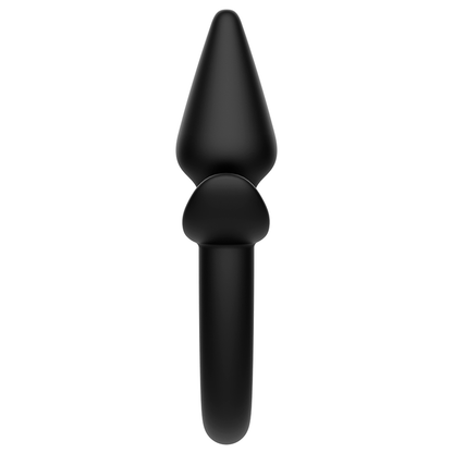 Close-up do Plug Anal ADDICTED TOYS Cauda de Cachorro em silicone, destacando a textura macia e o design ergonómico.